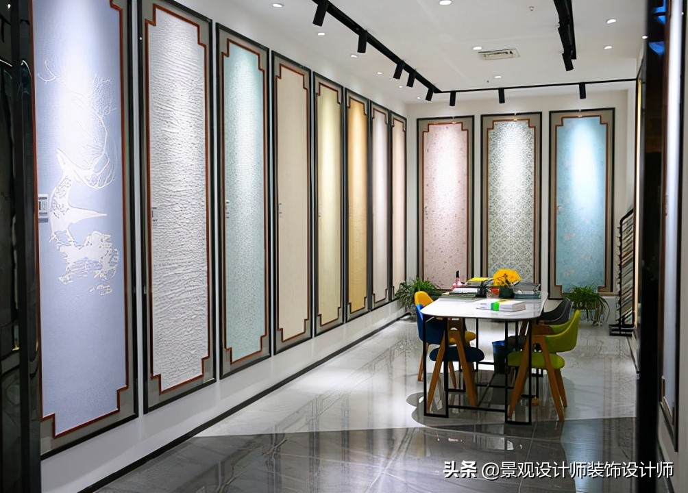 窗帘壁纸店装修,广州窗帘店设计案例图片