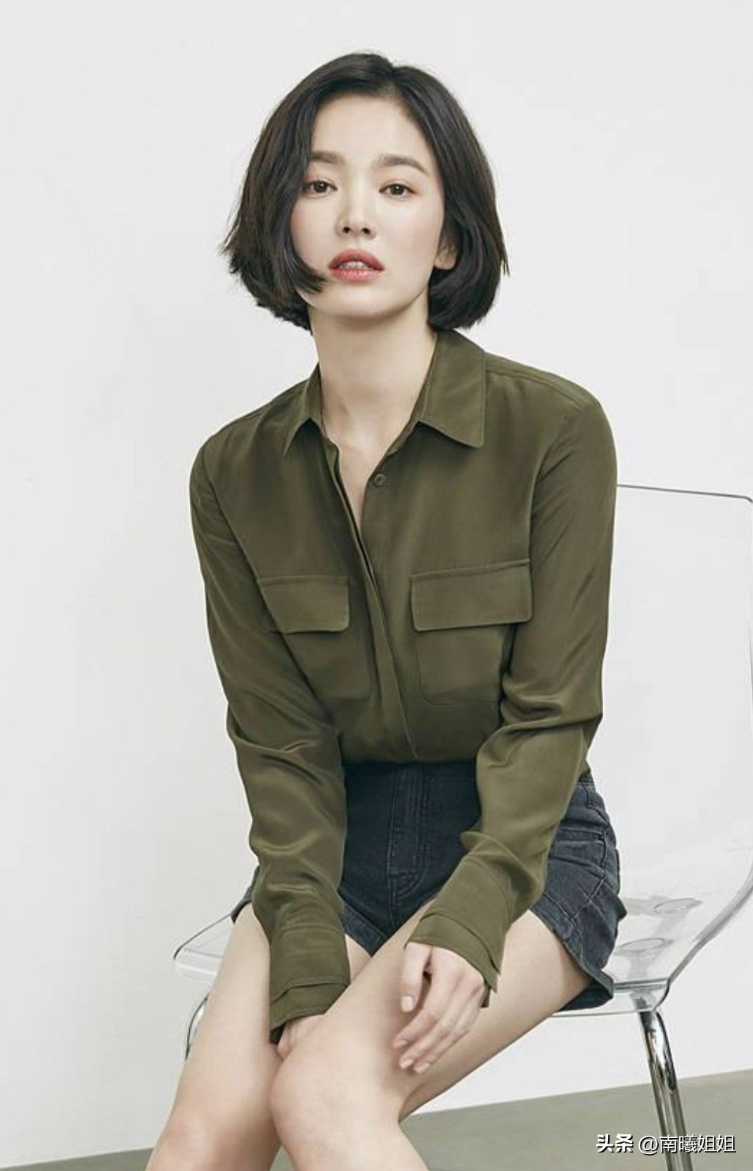 气质型倪妮短发,短发倪妮高级感