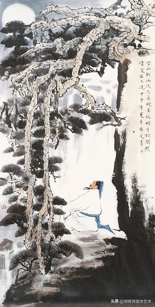 惜花夜吟春醉水云间,芳樽不尽嫦娥舞翩跹