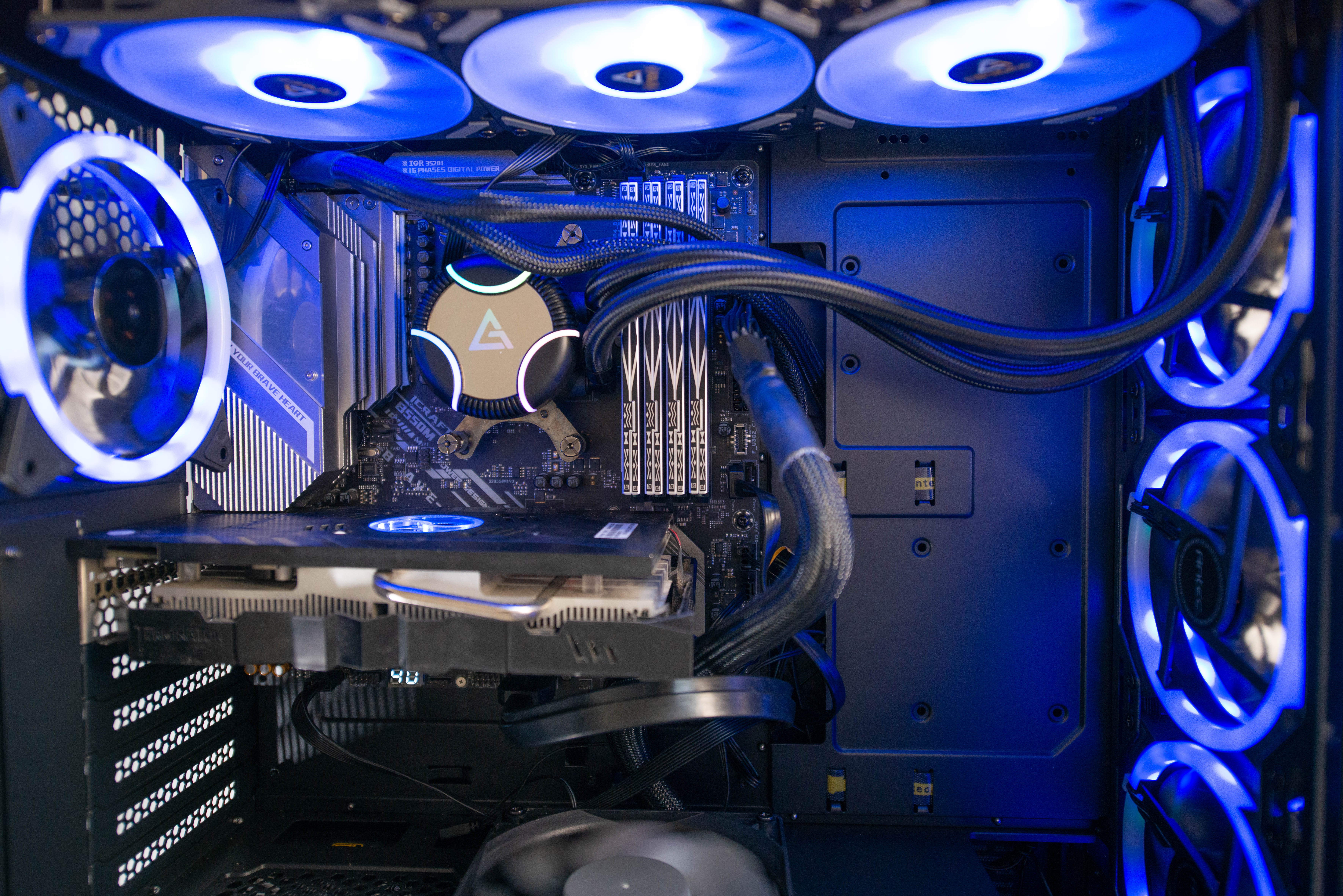 水冷显卡组装电脑教程,电脑组装rgb灯光