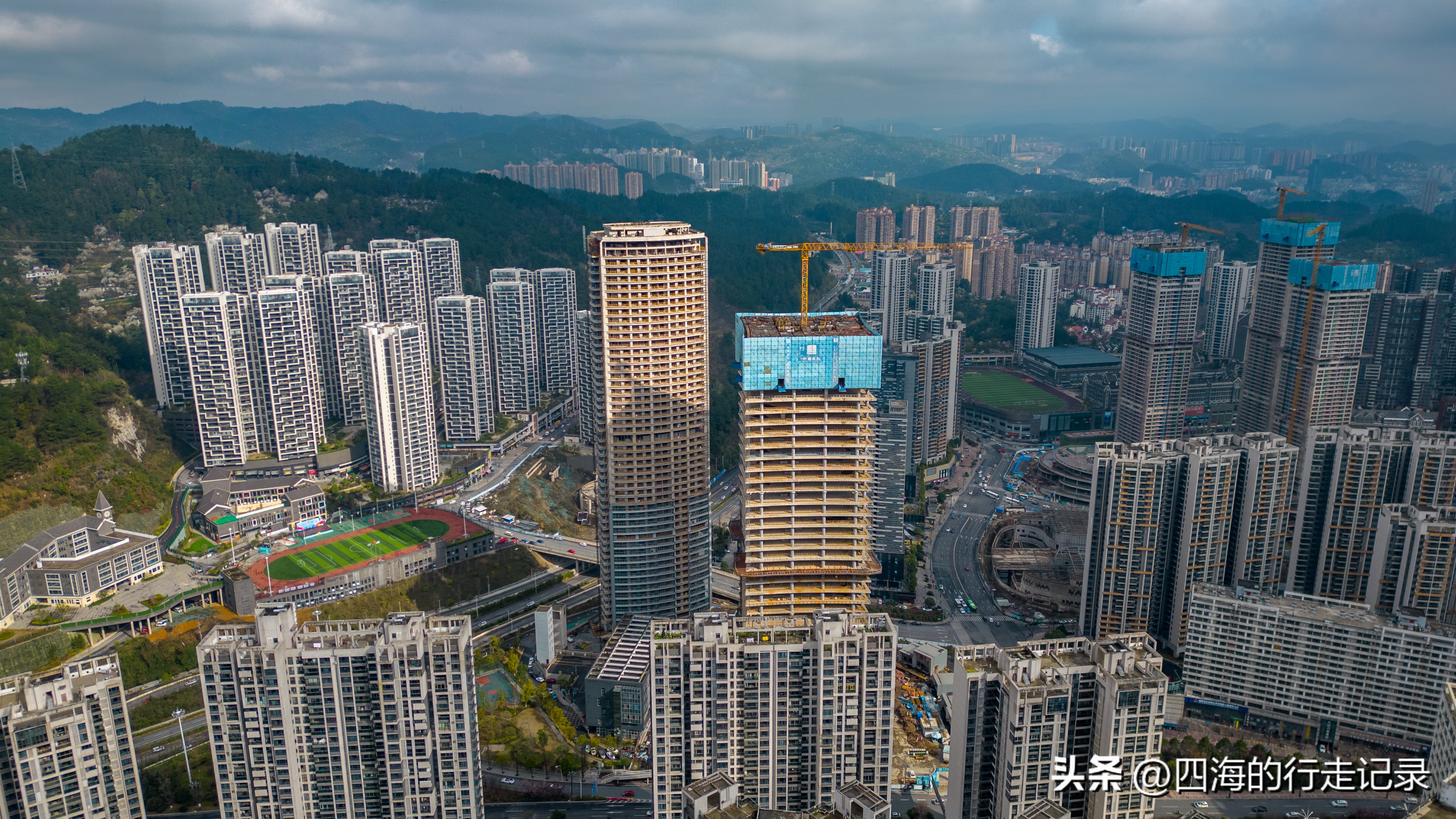 贵阳市未来方舟航拍视频,贵阳市未来方舟云岩航拍