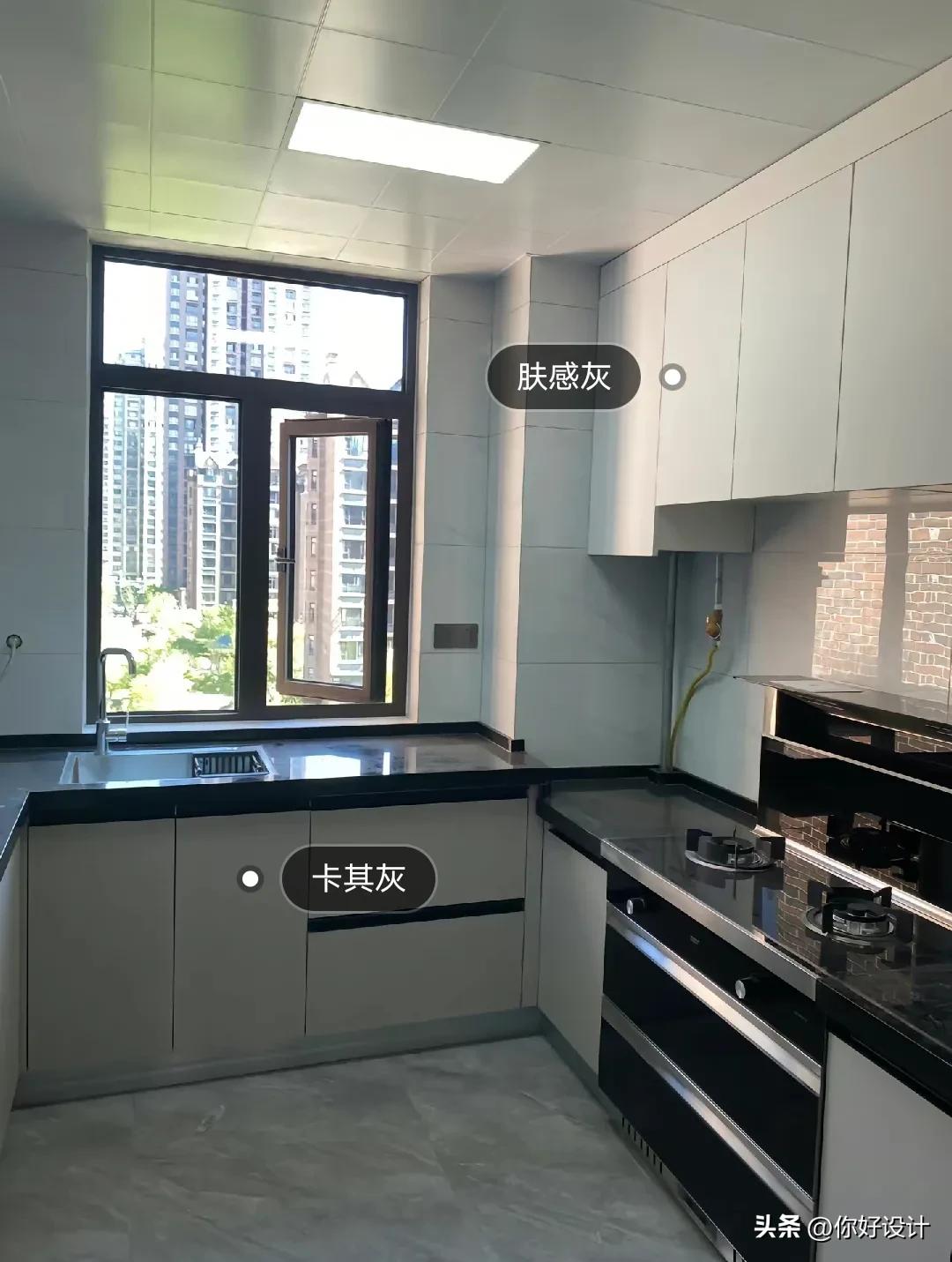 橱柜颜色搭配效果图,橱柜与瓷砖颜色搭配