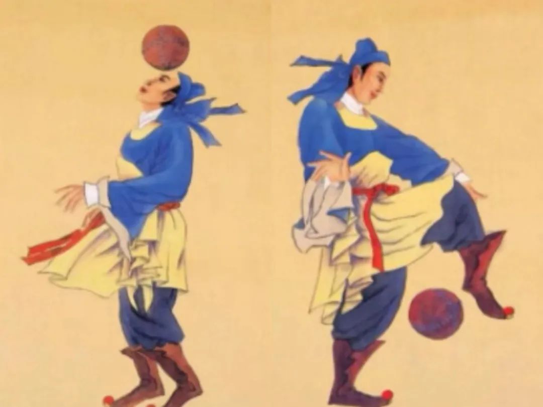 蹴鞠踢世界杯,乾隆蹴鞠片段