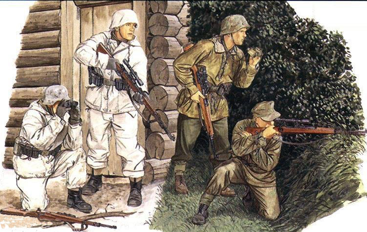 二战德军装甲部队彩绘,二战士兵的彩绘