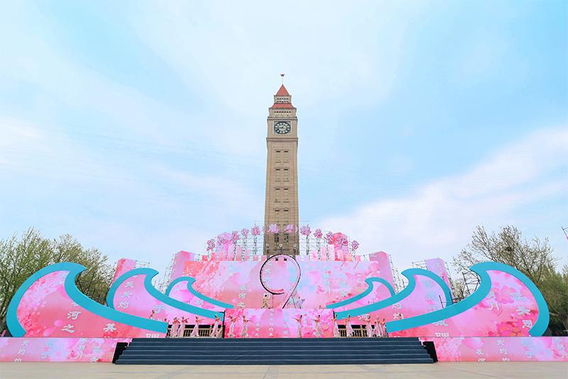 中国鹤壁樱花文化节航拍,2020鹤壁樱花文化节开幕吗