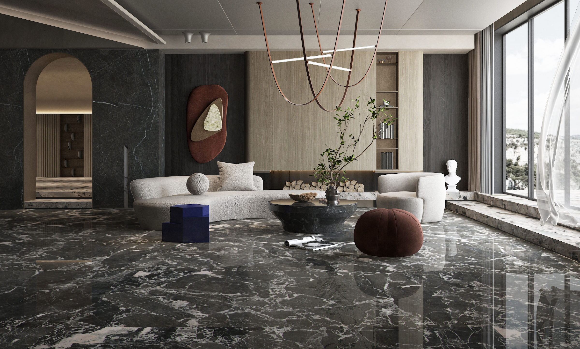 黑白设计风格用什么大理石,室内设计必知大理石