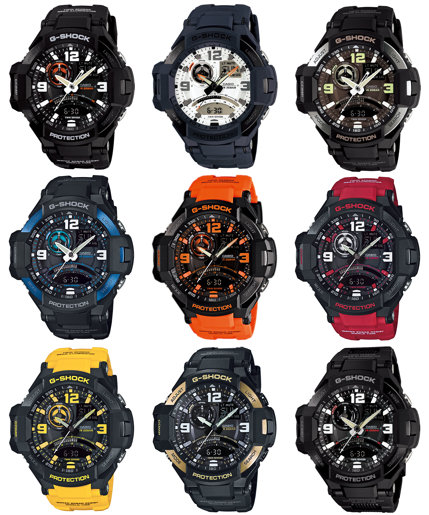 卡西欧空霸g-shockb1000,卡西欧空之勇者手表