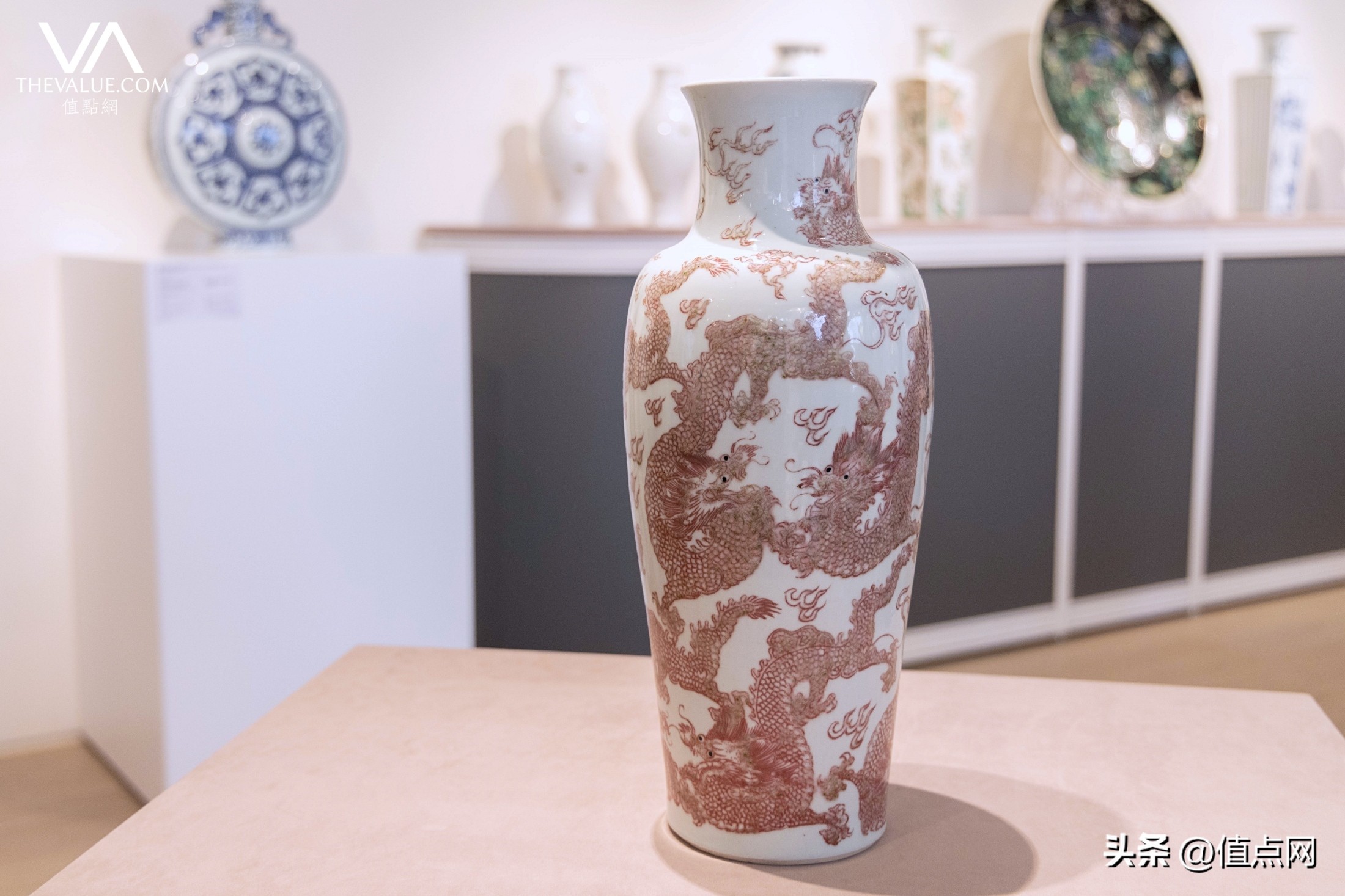 徐展堂元青花玉壶春瓶,徐展堂藏品