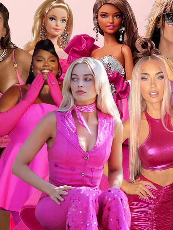 安妮海瑟薇红发造型亮相,安妮海瑟薇芭比粉色晚礼服