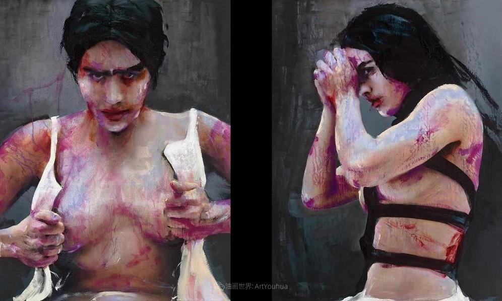 女人体艺术就是受欢迎，她画的油画，简直是一个人间地狱！
