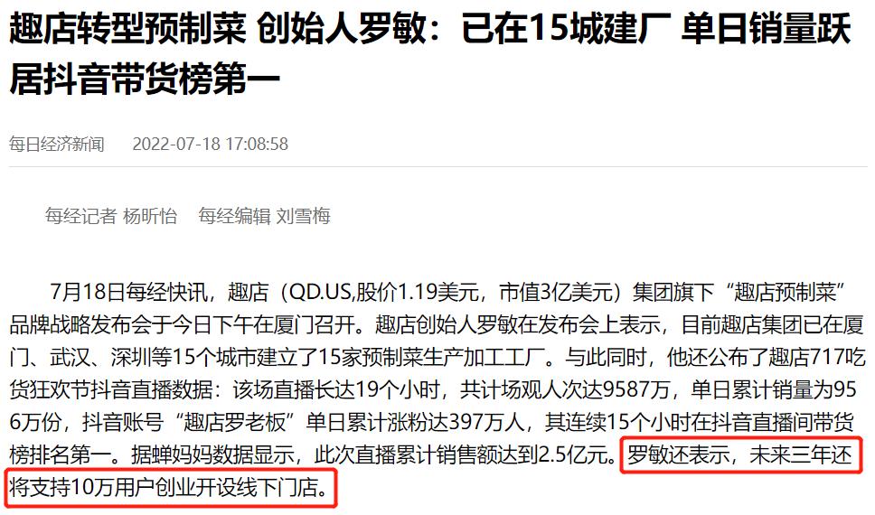 趣店转型,趣店转型生意怎么样