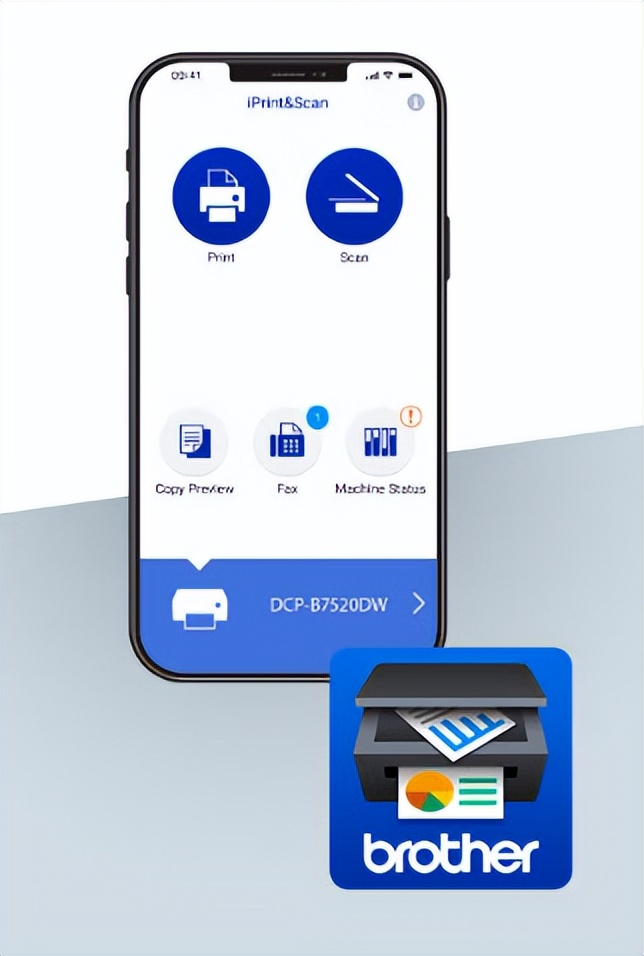 办公理想之选BrotherDCP-B7535DW黑白激光一体机