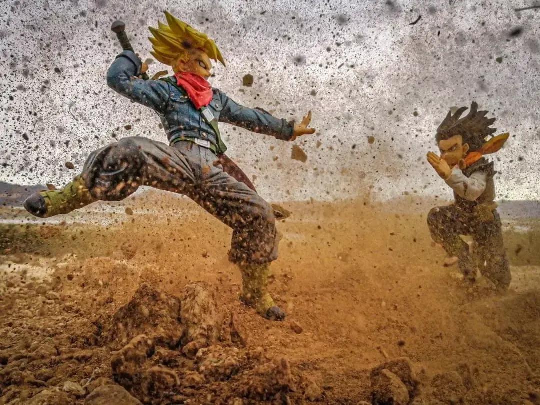 龙珠手办3d投影,手办龙珠拍大片