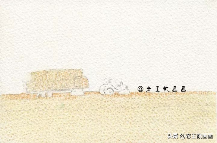 零基础也能画的铅笔风景画,风景画彩铅风景画