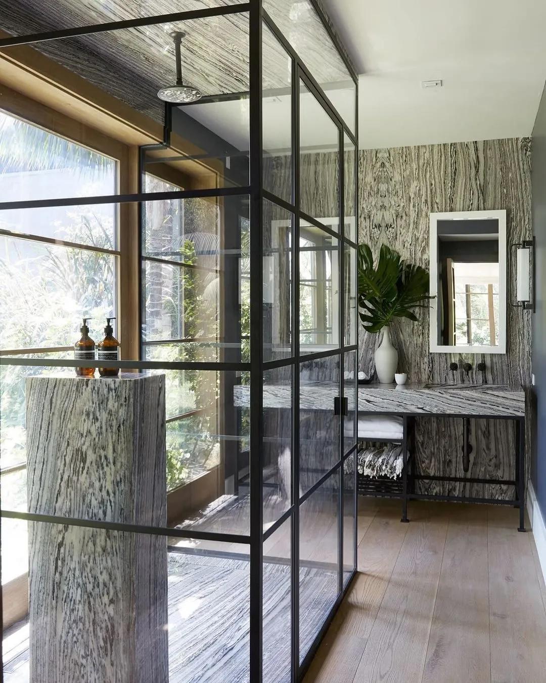 卫生间不做玻璃隔断怎么干湿分离,浴室干湿分离用玻璃隔断还是浴帘