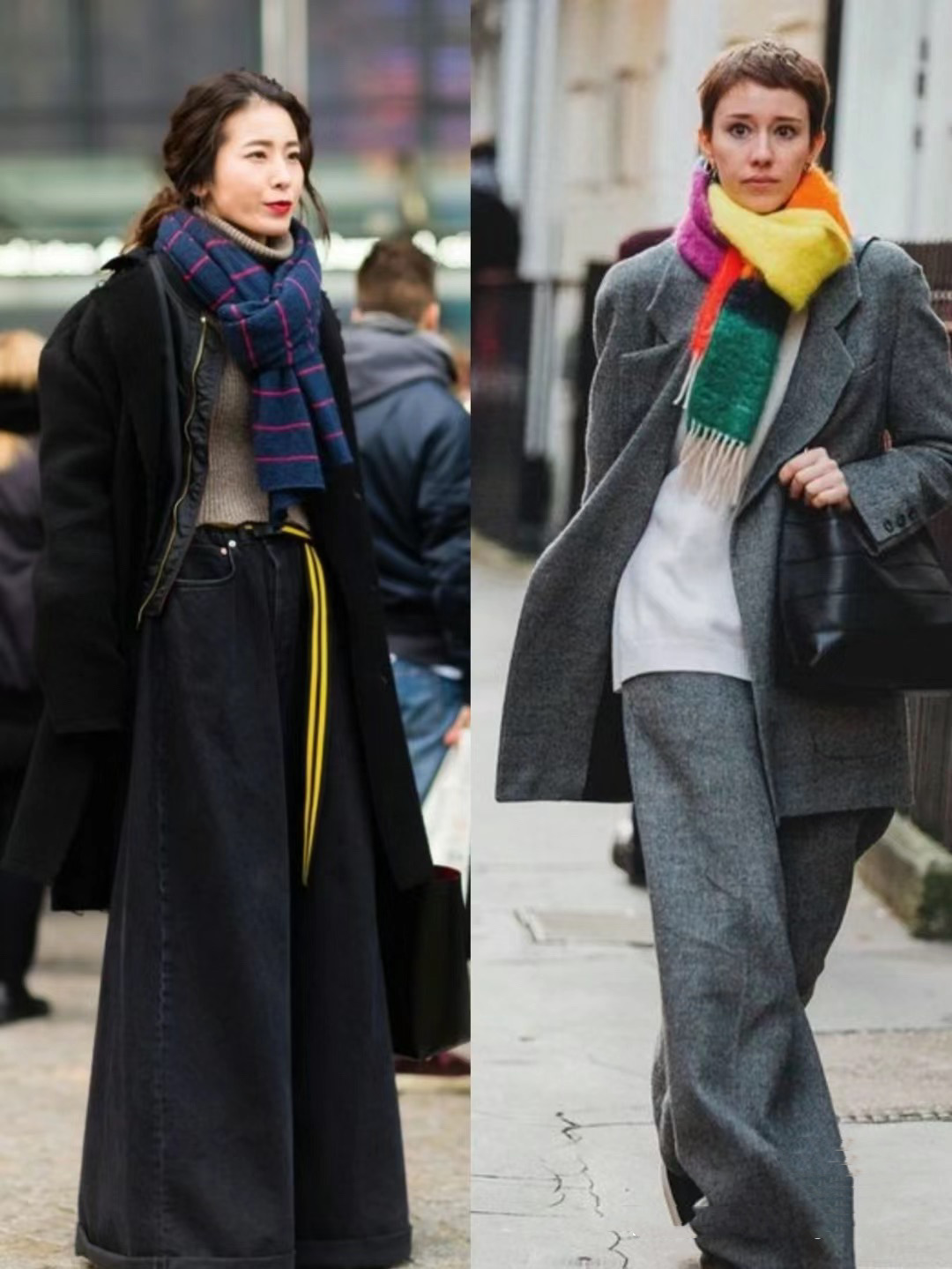 4种围巾系法秋冬超实用1分钟学会,围巾女2022年秋冬围巾