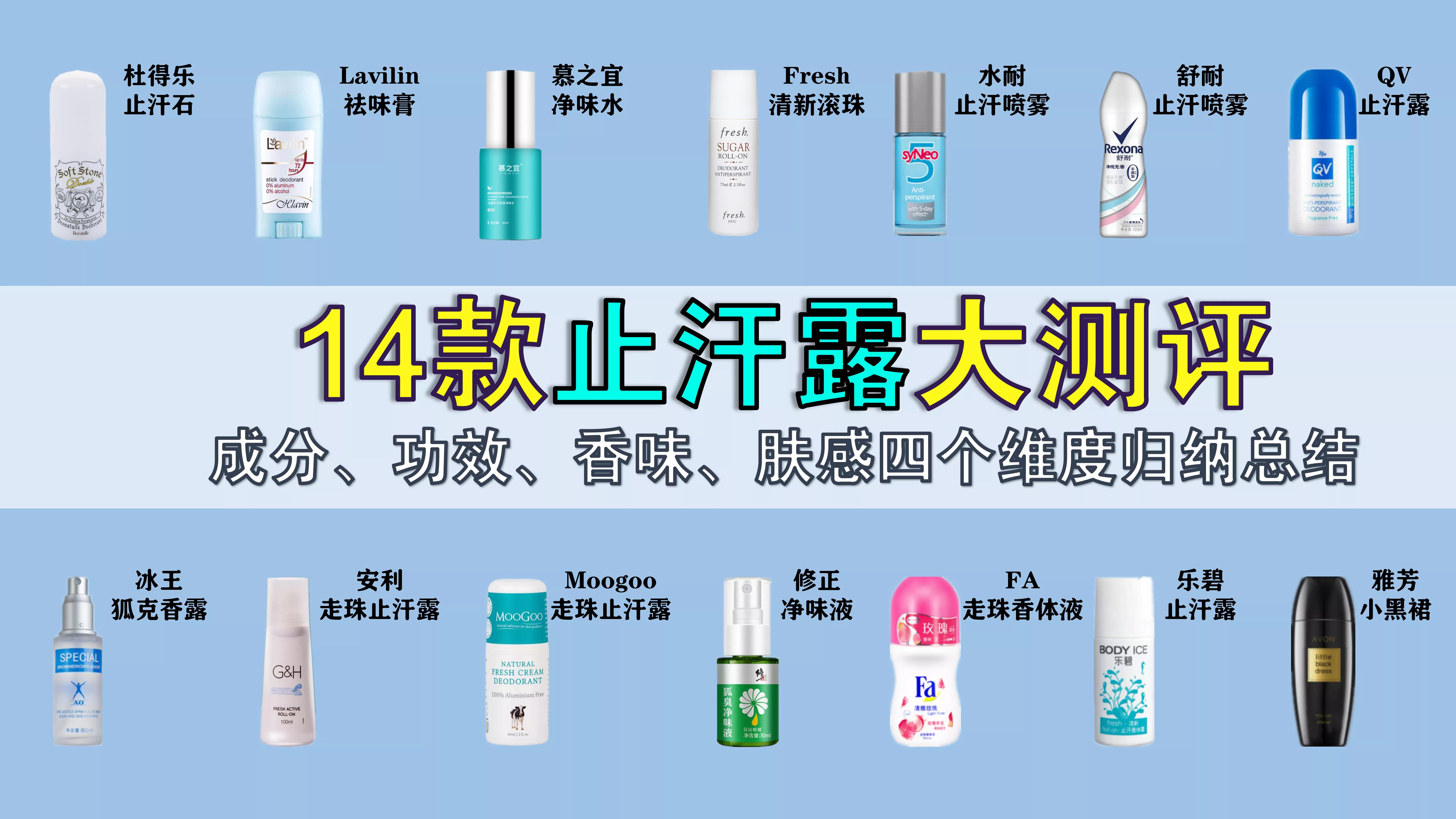精选10款温和无刺激止汗露推荐,止汗露推荐平价学生