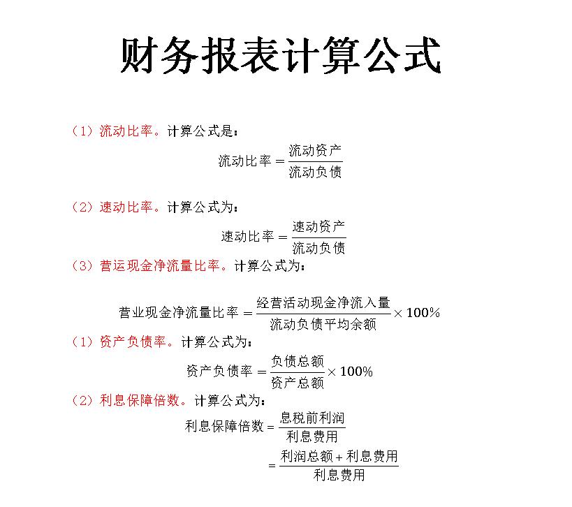 财务分析要掌握的100个公式大全,女会计发现财务问题