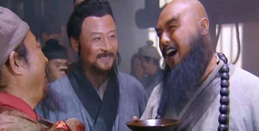 鲁智深和宋江吃鸡,鲁智深宋江吃酒吃肉视频