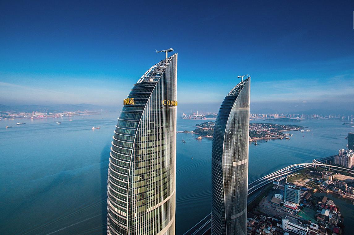 厦门世茂海峡双子塔海景公寓出租,厦门世茂海峡大厦是双子塔吗