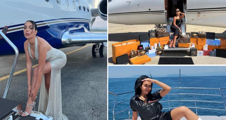 c罗携女友出席活动穿衣秀,c罗穿钻石裙现身戛纳