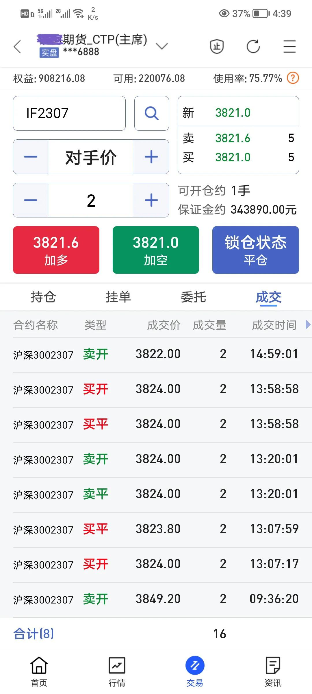 股指期货实盘录像,期货实盘第100天