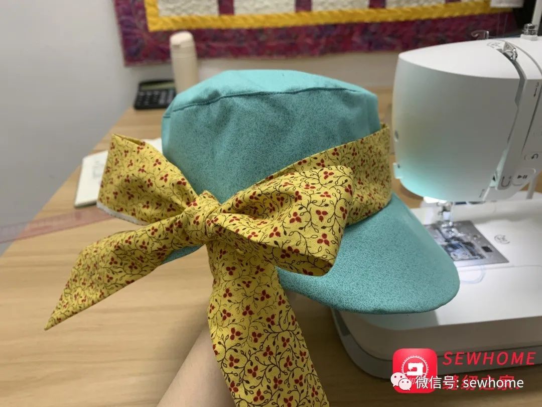 蝴蝶结遮阳帽裁剪,超大蝴蝶结制作教程缝纫