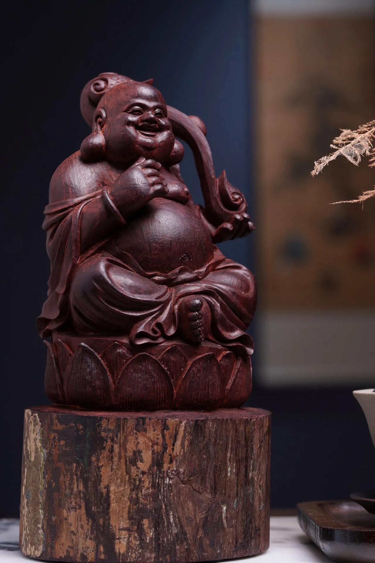 印度小叶紫檀观音,印度小叶紫檀弥勒佛像