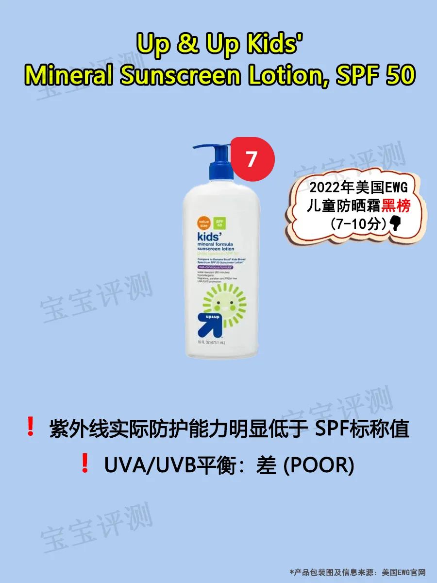 2021防晒霜儿童排名第一名,儿童防晒霜测评推荐spf50