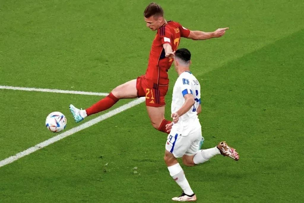 日本队2-1逆转西班牙首发阵容画面,西班牙队夺冠