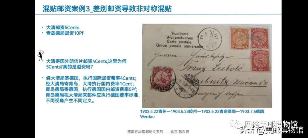 烽断无烟一一清末德国在华邮政邮资漫谈（信函与明信片）