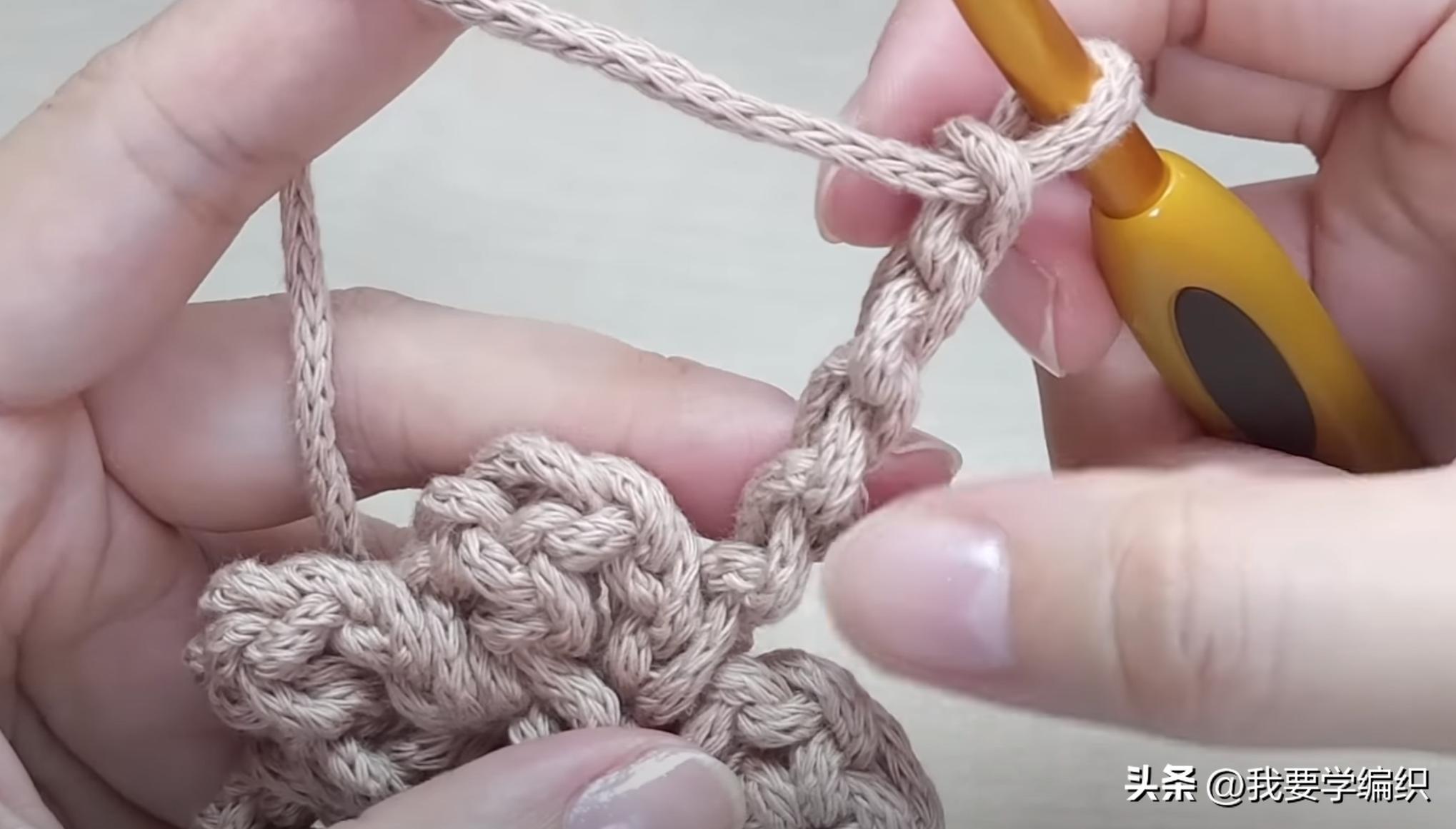 适合小姑娘提的手提包编织教程,小巧型编织包