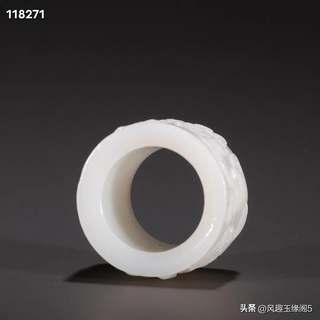 和田玉扳指大号,和田玉青花扳指尺寸