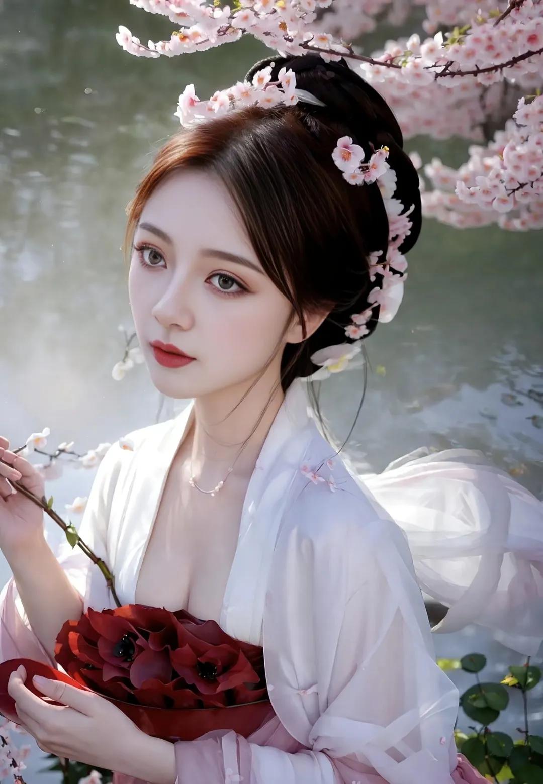 桃花杏花盛开美图,杏花高清美图照片