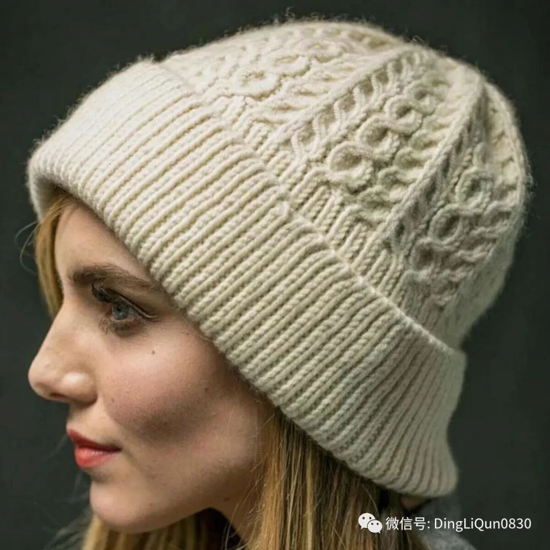 钩冬天帽子图解,冬天针织帽子的织法