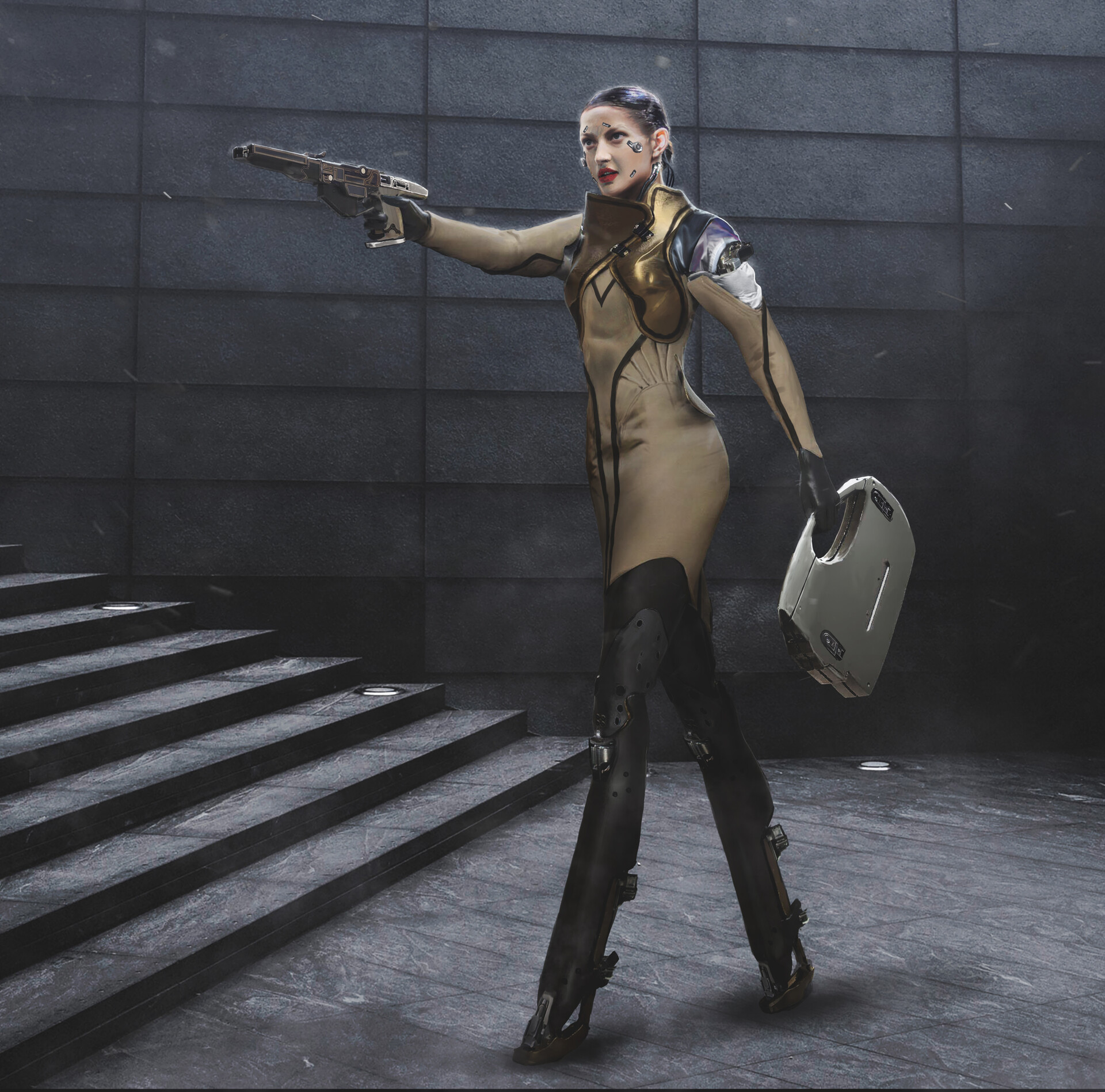 COOL!令人叹为观止的精密机甲穿戴设备｜设计师mikenash作品欣赏