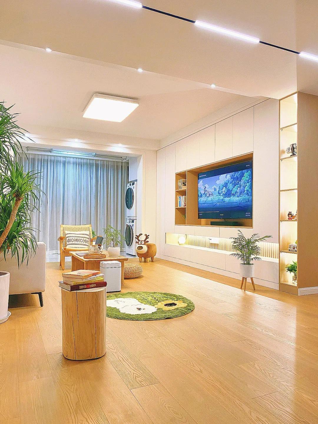 轻奢极简带电视柜背景墙效果图,有电视背景墙的电视柜效果图