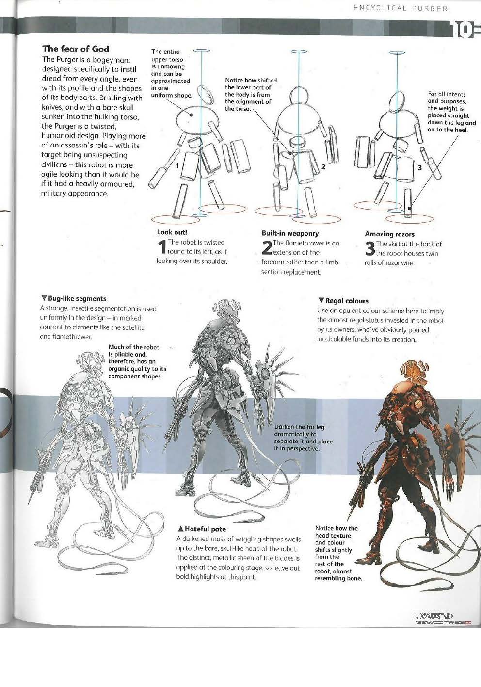 机器人画法科技风,机器人变形金刚画法