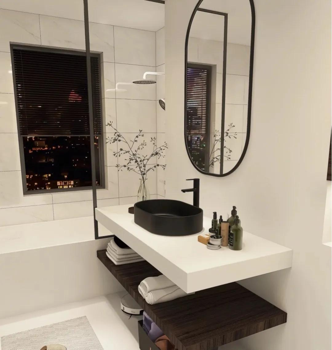 温文素雅新中式,96平方新中式两房极简轻奢风格