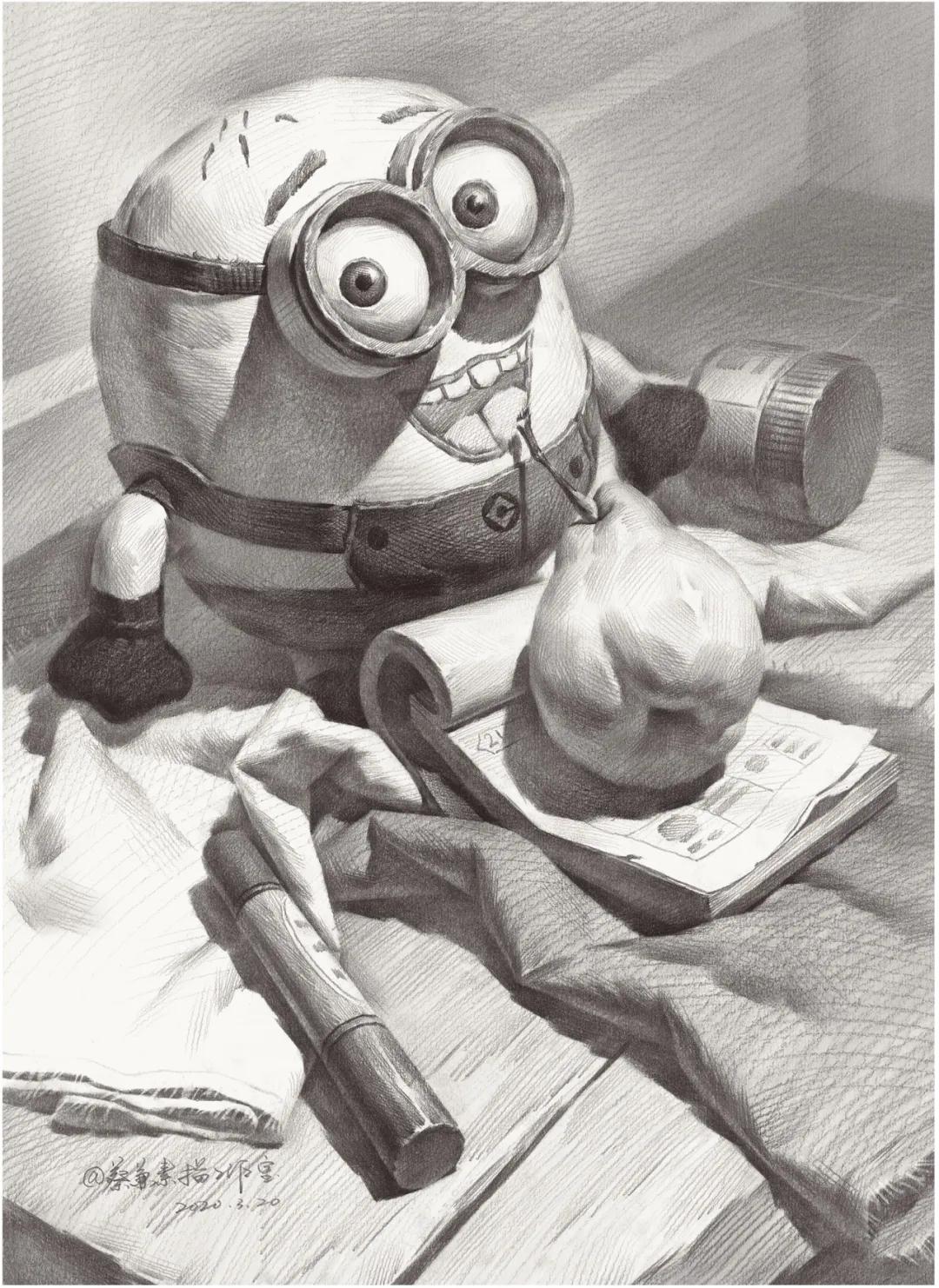 素描暗部画糊了,素描静物暗部该重到什么程度