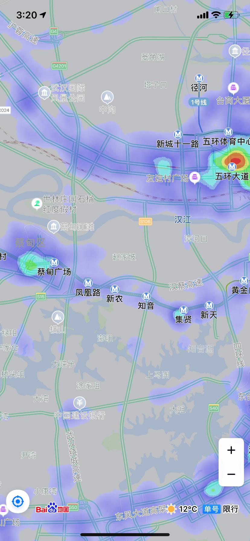 武汉城市人口密度分布热力图,最新人口热力图谁才是武汉第一
