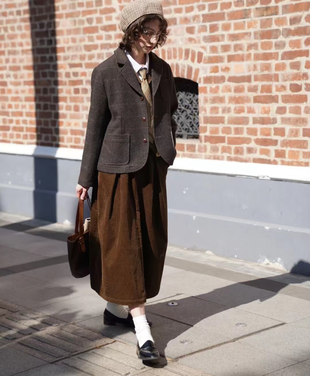 西装长裙搭配西装外套,西装外套配连衣裙气质高级感