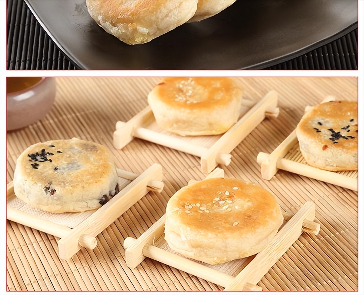 老式传统糕点冰皮绿豆饼,东北老式烤绿豆酥饼的做法和配方