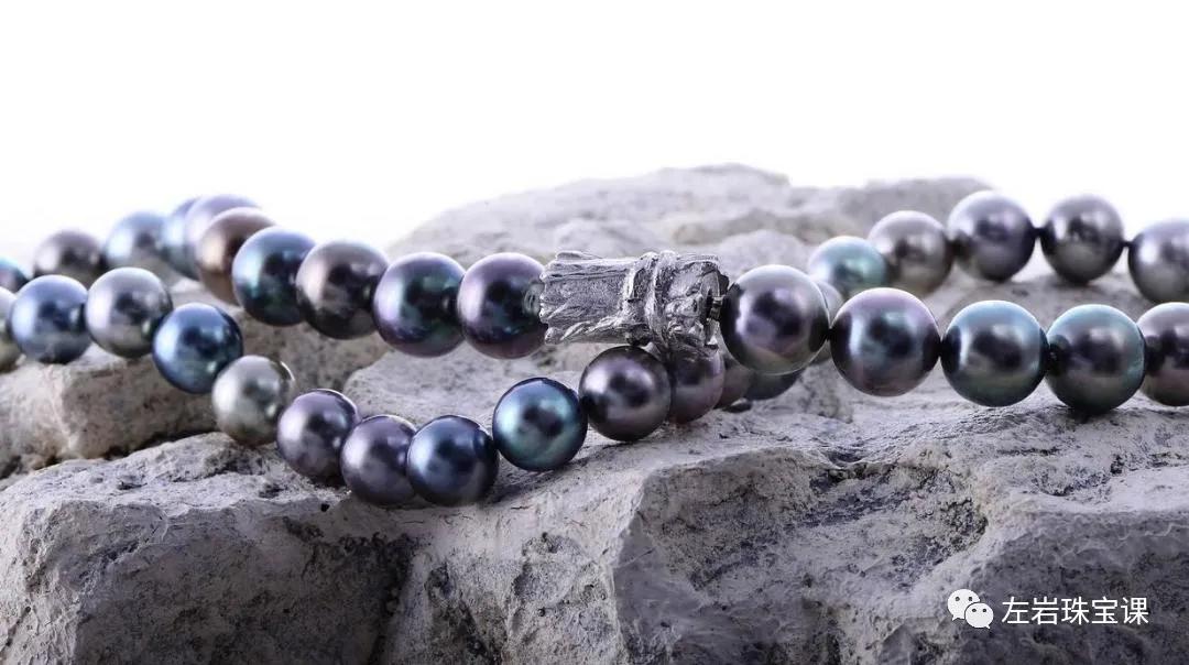 大溪地极强光珍珠鉴赏,优化过的大溪地黑珍珠