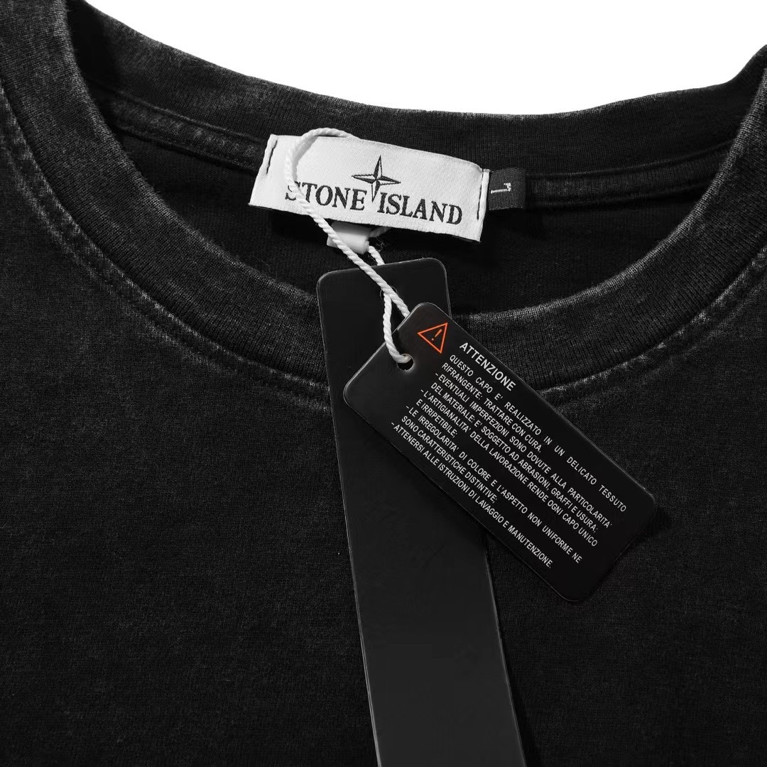 石头岛经典卫衣袖标,stoneisland袖标全拉链连帽卫衣