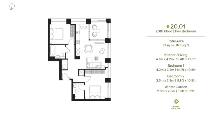 伦敦一区科技城明星住宅TheArc大户型推荐