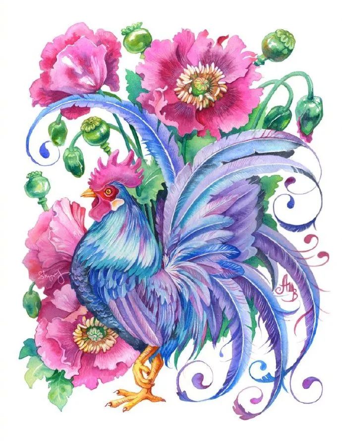 大神级水彩作品看完肯定不后悔,40张笔触狂放的水彩