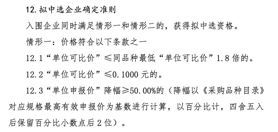 第七批国采目录公布,国采入选规则