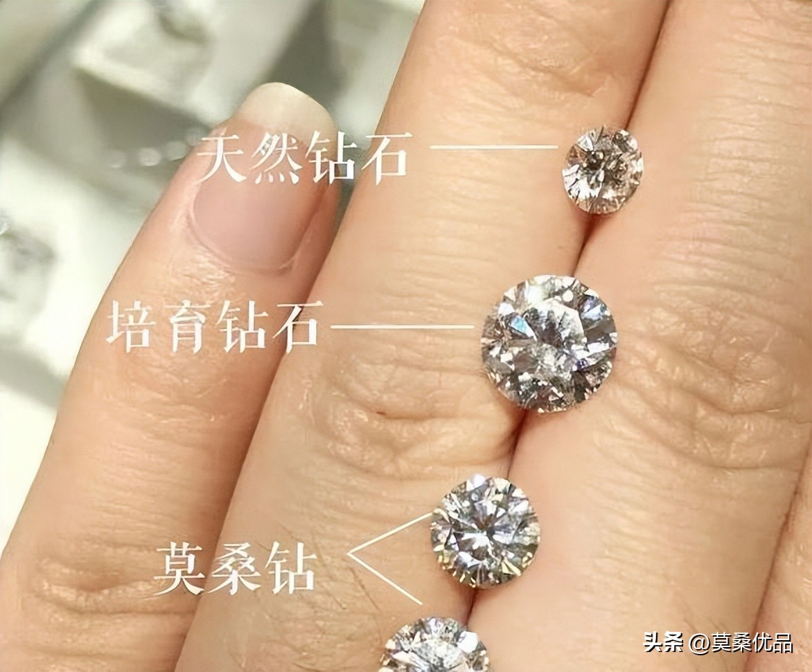 莫桑石实验室培育和天然钻石区别,实验室合成的是钻石还是莫桑石