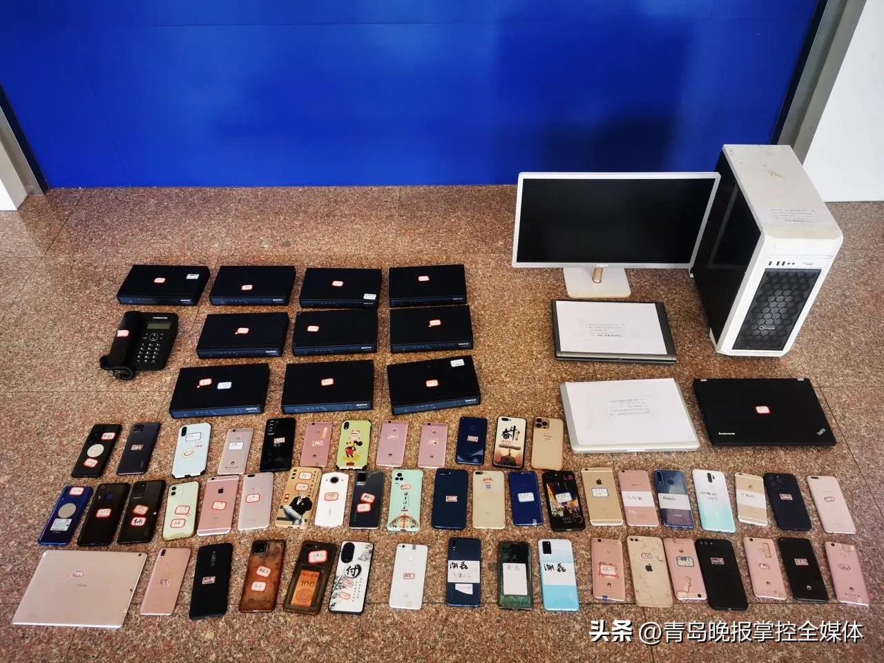 湛江警方打掉一个家庭式诈骗团伙,胶州公安押解诈骗团伙视频